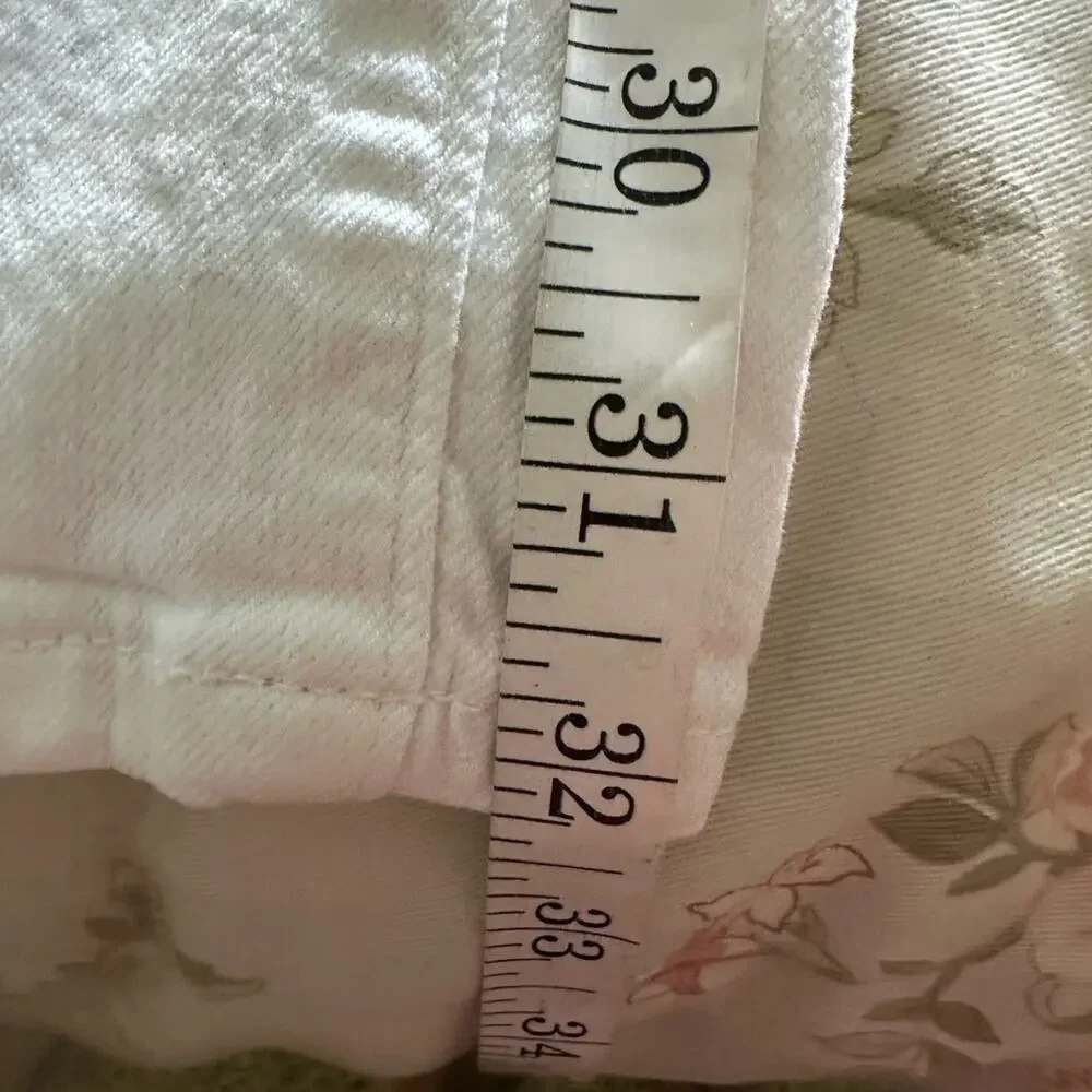 Michael Kors White Straight Leg Denim Jeans
